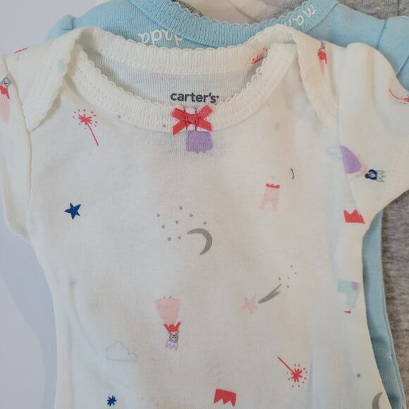 Carter's Baby Girl 5 Pack Princess Original Bodysuits Size 6 Months NWT - Picture 7 of 10